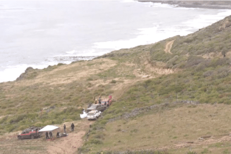 Site where slain Australian surfers and American friend were discovered in Baja.